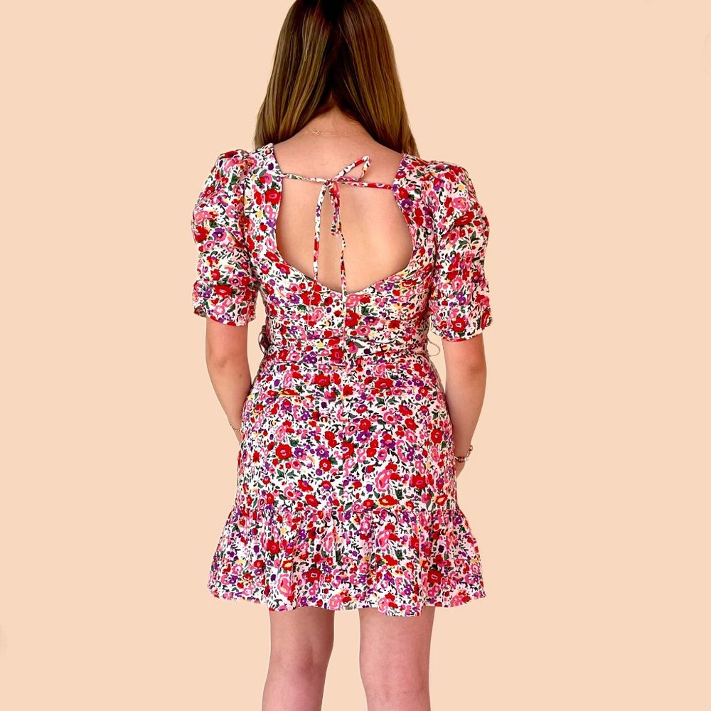Sweetheart Floral Print Dress - Picture 5 of 13